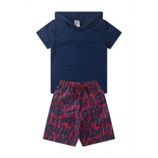 Conjunto Infantil Masculino Capuz Melange em Oferta na Shopee