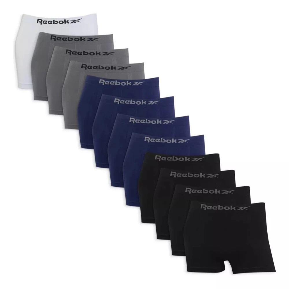 Kit 12 Cuecas Masculinas Box Microfibra Reebok