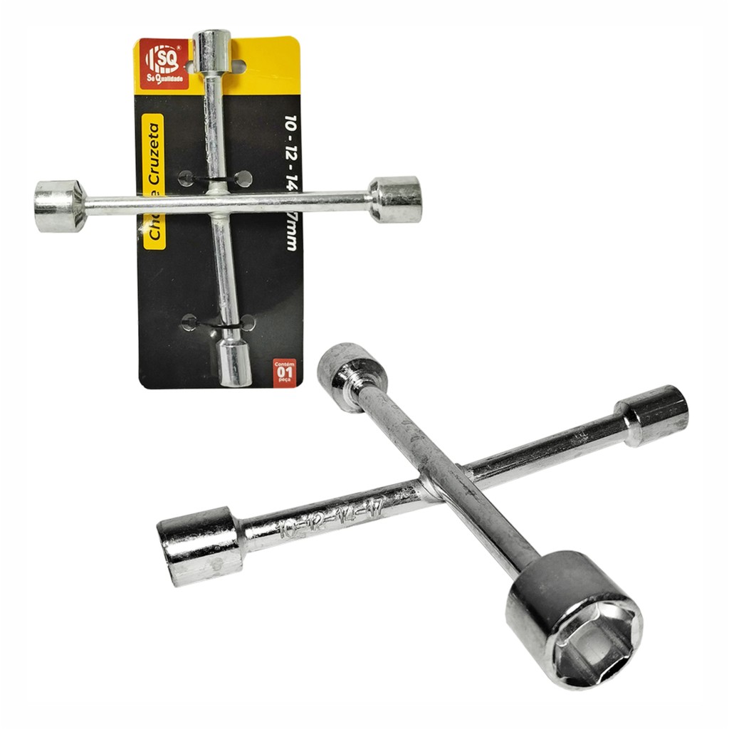 MINI CHAVE DE RODA CRUZ (CRUZETA) 10/12/14/17MM SQ COMERCIO
