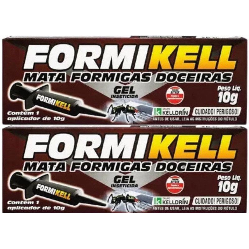 Kit C/2  unidades Formikell Anti Formiga - Gel para Formigas Kelldrinn