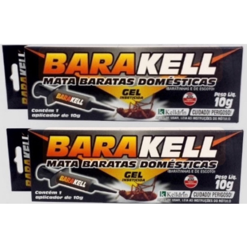 Kit C/2 unidades Barakell Gel para Baratas Kelldrin - 10 g Original
