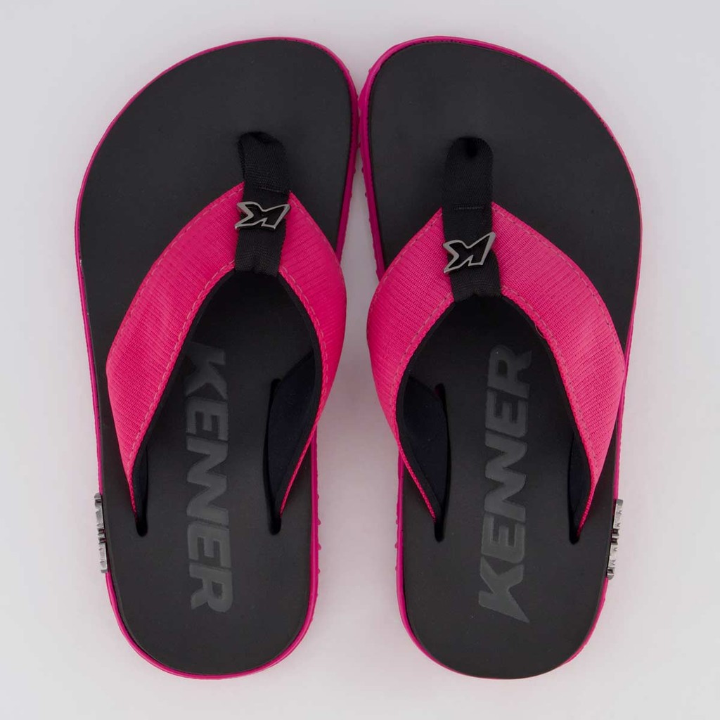 Chinelo Kenner Kivah Feminino Preto e Rosa em Oferta na Shopee