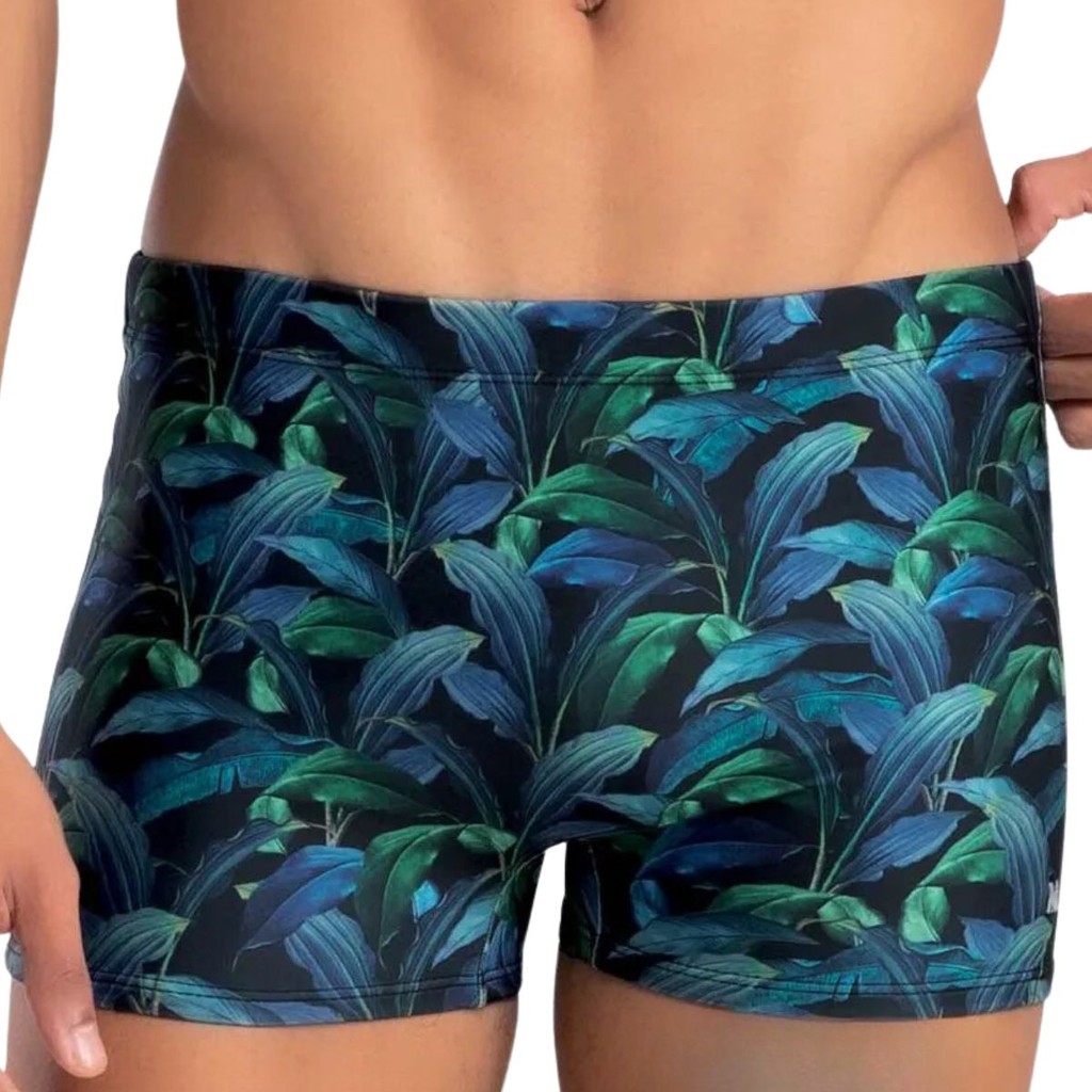 Sunga Boxer Praia Mash Conforto Plus Size Poliéster Estampada Ráfia