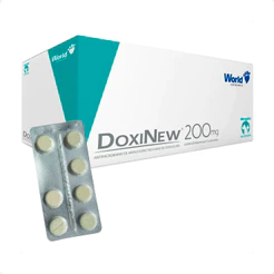 DoxiNew 200 mg World para Cães e Gatos - 1 Blíster com 7 Comprimidos