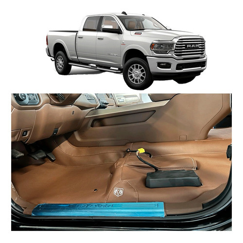 Tapete Automotivo Premium Marron Dodge Ram 2500 3500 2019/24