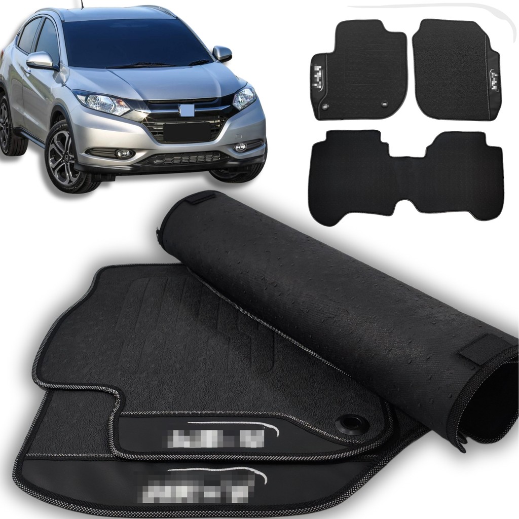 Tapete HRV EXL 2015 2016 2017 2018 Borracha Antiderrapante 3 Peças Premium Sob Medida Promoção!