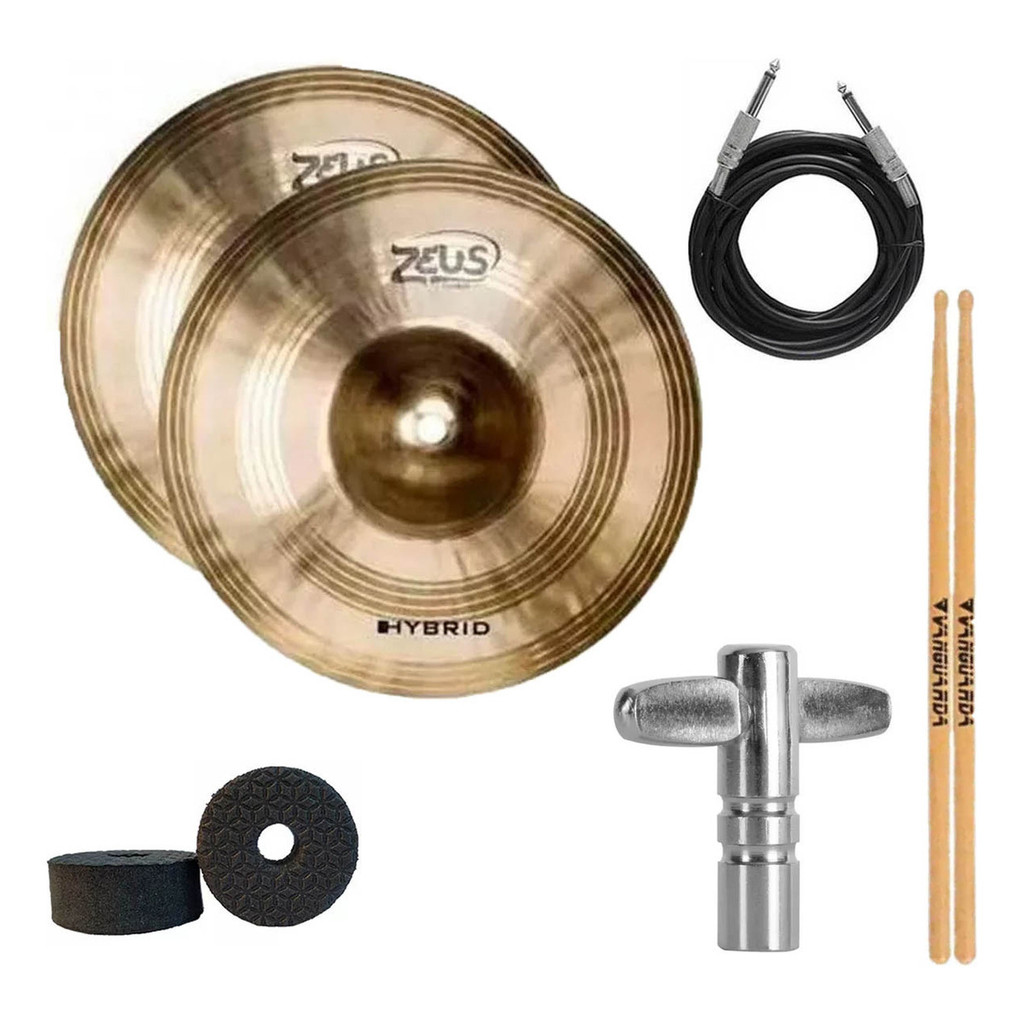 Prato Zeus Chimbal Hybrid Hi-hat 13 Zhhh13-par em Oferta na Shopee