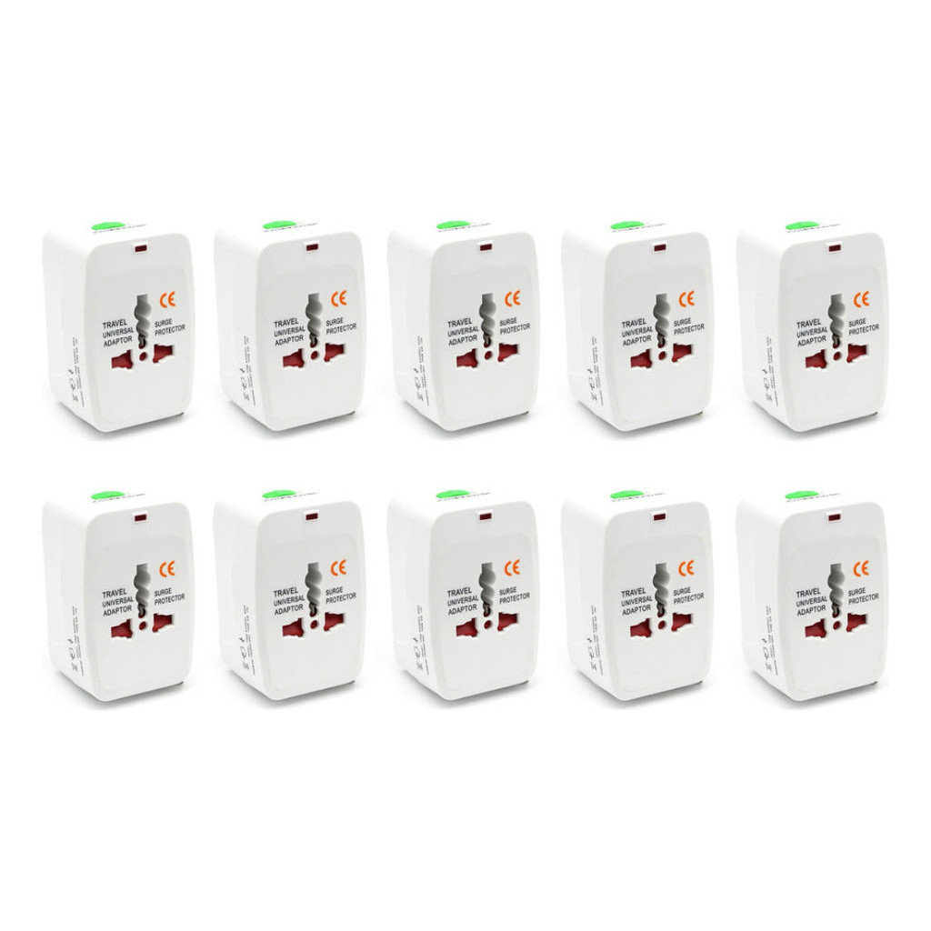 Kit 10 Adaptor International All-in-one Adaptador Universal TomadaS em Oferta na Shopee