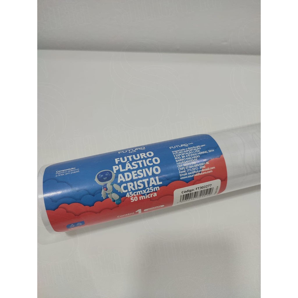 CONTACT/PLÁSTICO ADESIVO CRISTAL 45CM X 25M - 50 MICRA em Oferta na Shopee