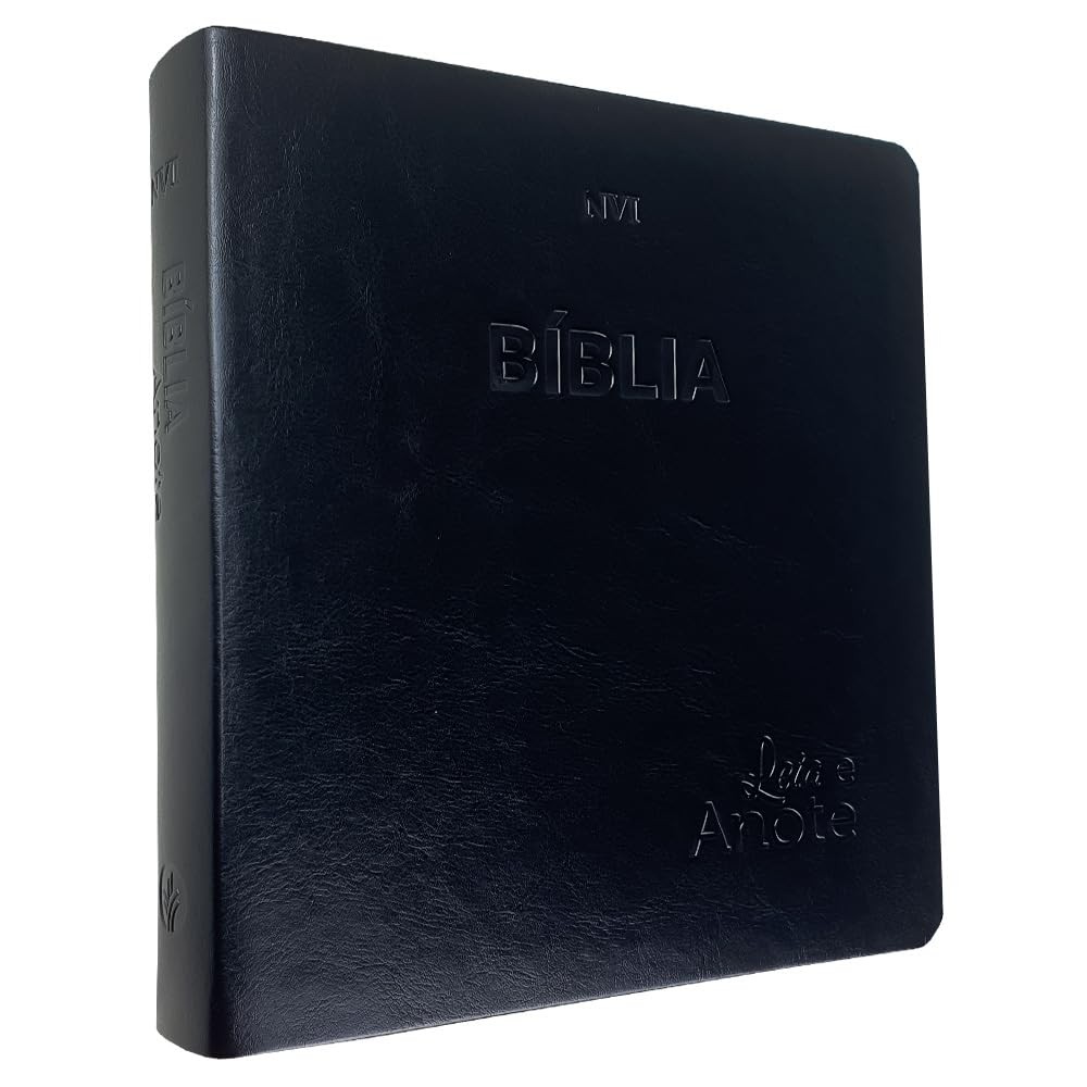 Bíblia Sagrada NVI | Leia e Anote | Espaço para anotações | Luxo | Preta Lisa