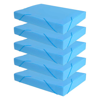 Pasta Azul Pastel A4 com Aba e Elástico 1424 - 5 Unidades em Oferta na Shopee