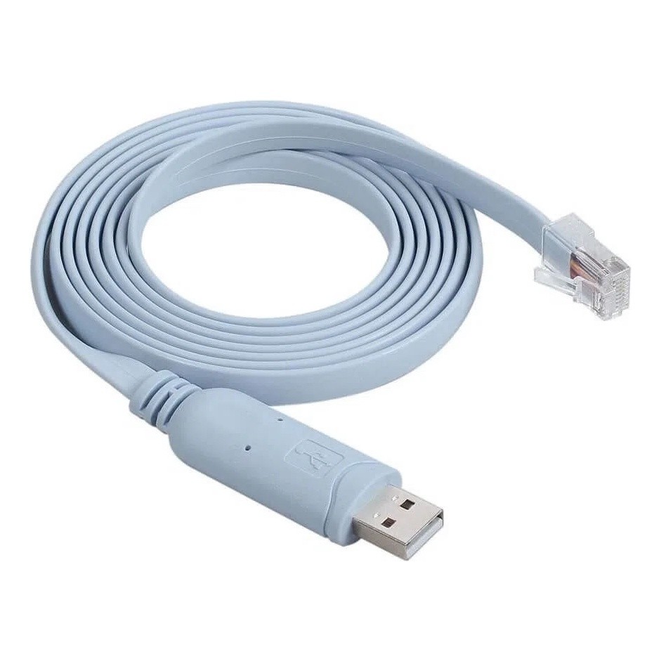 Cabo Console Usb Rj45 Terminal Switch Roteador Cisco Hp