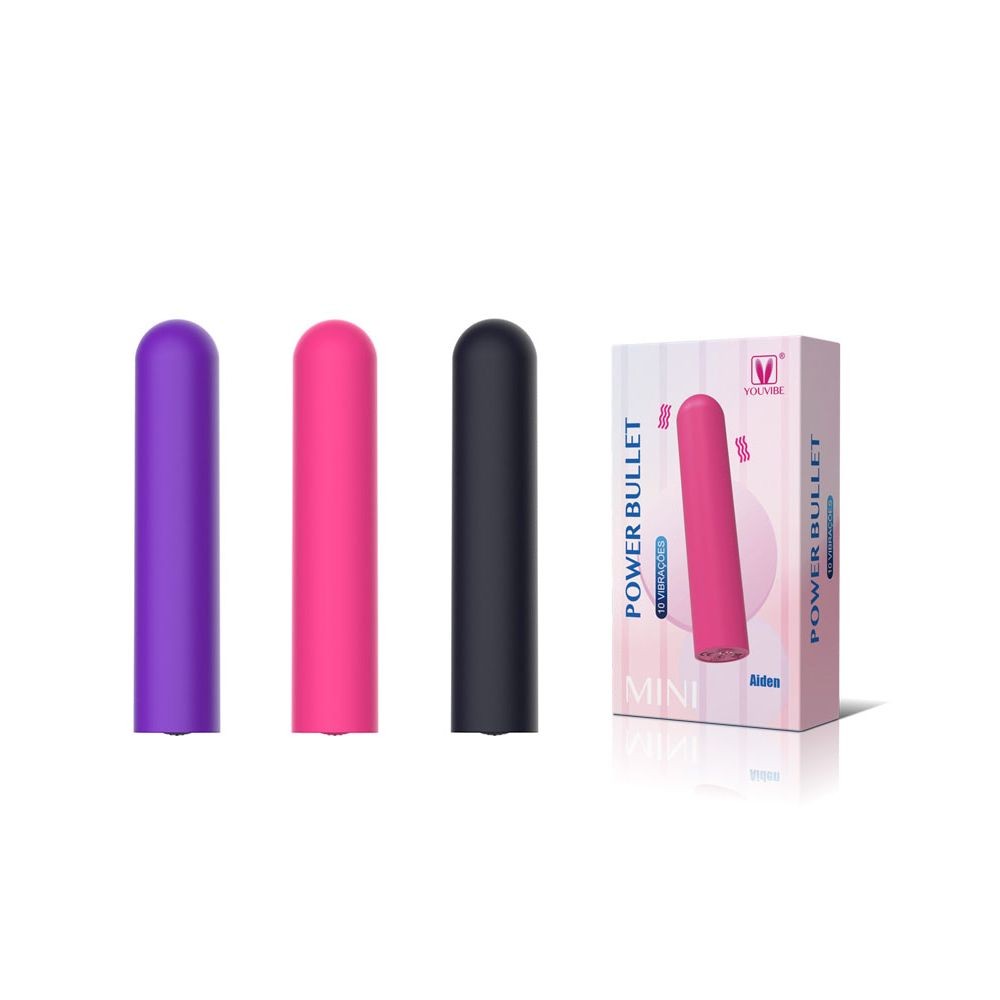 Vibrador Bullet Recarregável Aiden Youvibe 10 Modos Potentes