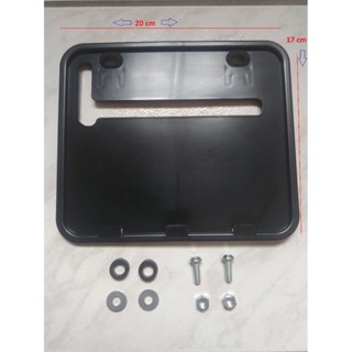 Suporte De Placa Moto C/parafusos Modelo Novo 20 X 17 Detran em Oferta na Shopee