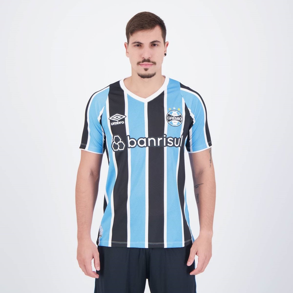 Camisa Umbro Grêmio I 2024 Com Número em Oferta na Shopee