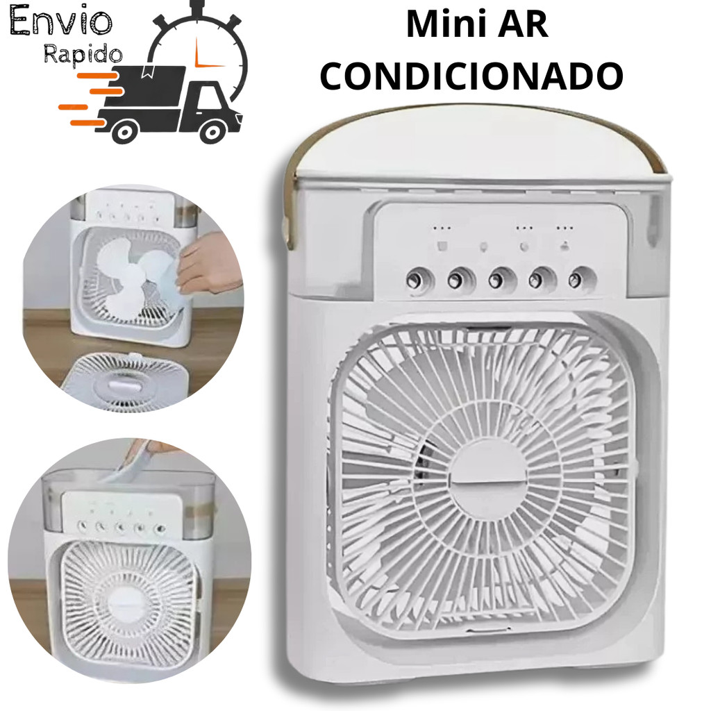 ventilador umidificador portátil mini ar condicionado portatil climatizador de ar frio mesa sala escritorio quarto