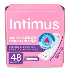 INTIMUS PROTETOR DIÁRIO EXTRA PROTEÇÃO COM 48 UNIDADES