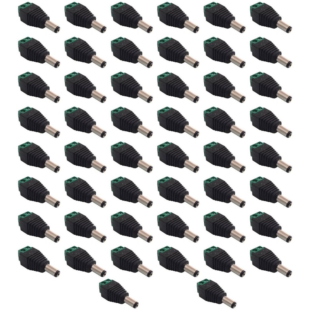 10 Conector Plug P4 Macho Femea Borne Cftv Camera - Miniatura 2