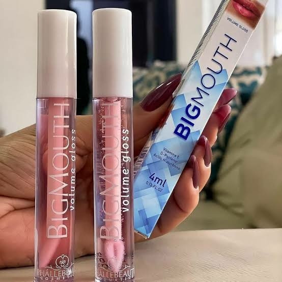 Big Mouth Volume Gloss PHALLEBEAUTY(Rosa e Incolor) Maquiagem