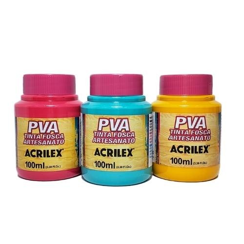 Tinta PVA Fosca Acrilex 100 ml – Acabamento Opaco para Artesanato em Oferta na Shopee