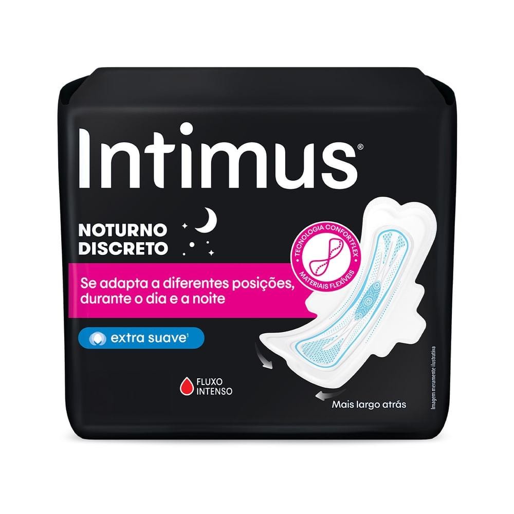 Absorvente Intimus Noturno Discreto Suave Abas 14Un - Health