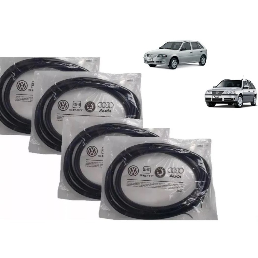 Imagem Jogo de borrachas de porta Gol G2 G3 G4 Original