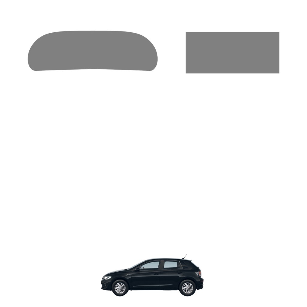 Película PPF Proteção Kit Velocímetro Multimídia Volkswagen Polo Sense 2026 Transparente TPU Anti Risco