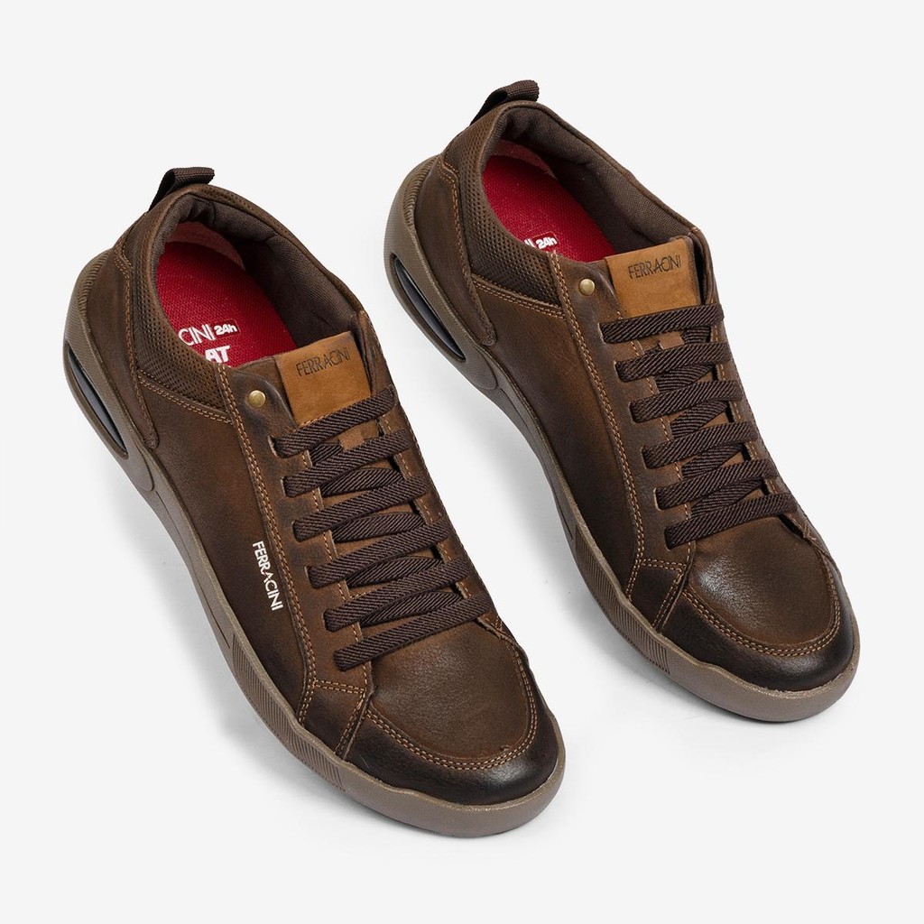 Sapatênis Couro Confortável Ferracini Masculino Pulse 2262C - Men Shoes