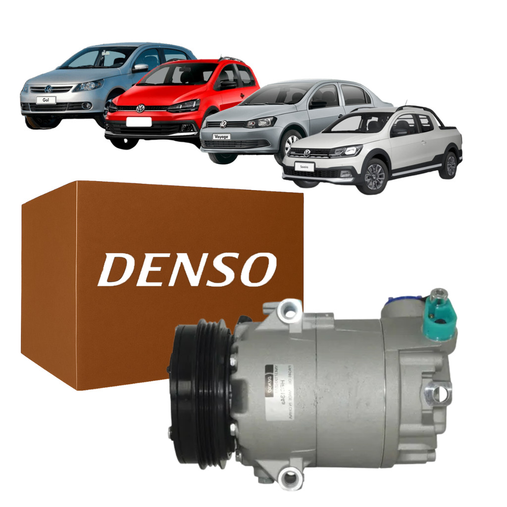Compressor Original Denso Fox Crossfox Gol Palio Saveiro Voyage Spacefox 1.0 1.6