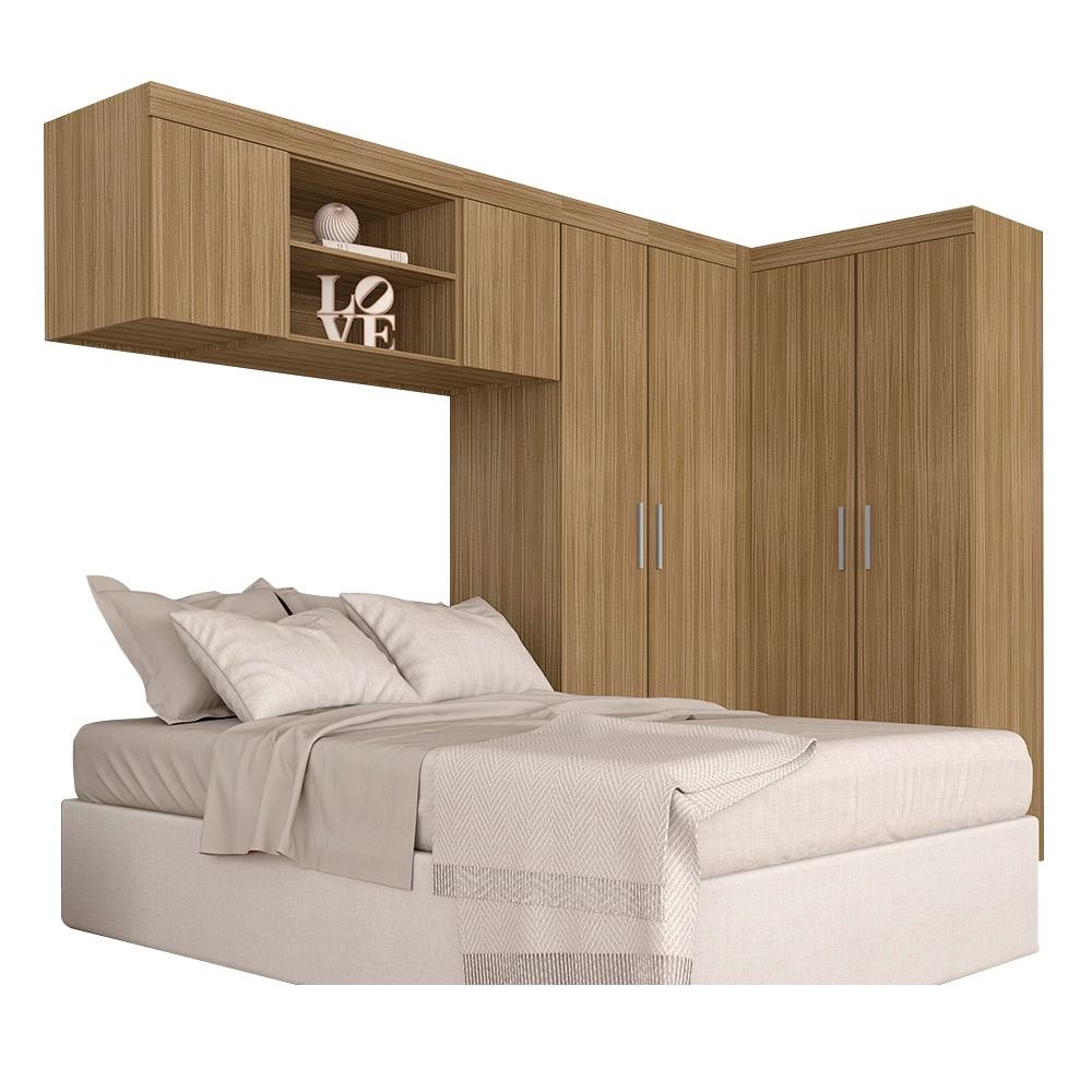 Guarda Roupa Casal Modulado Luana Boreal - Móveis Arapongas em Oferta na Shopee
