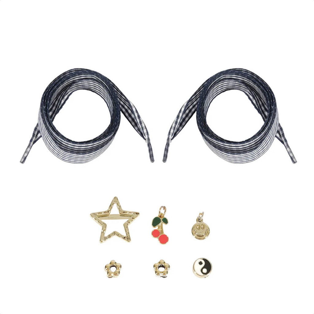 Kit Personalizável Anacapri Cadarço e Acessórios Azul - Feminino Lançamento em Oferta na Shopee