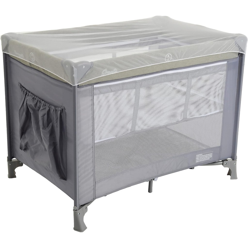 Berço Portátil Sonata Gray - Burigotto