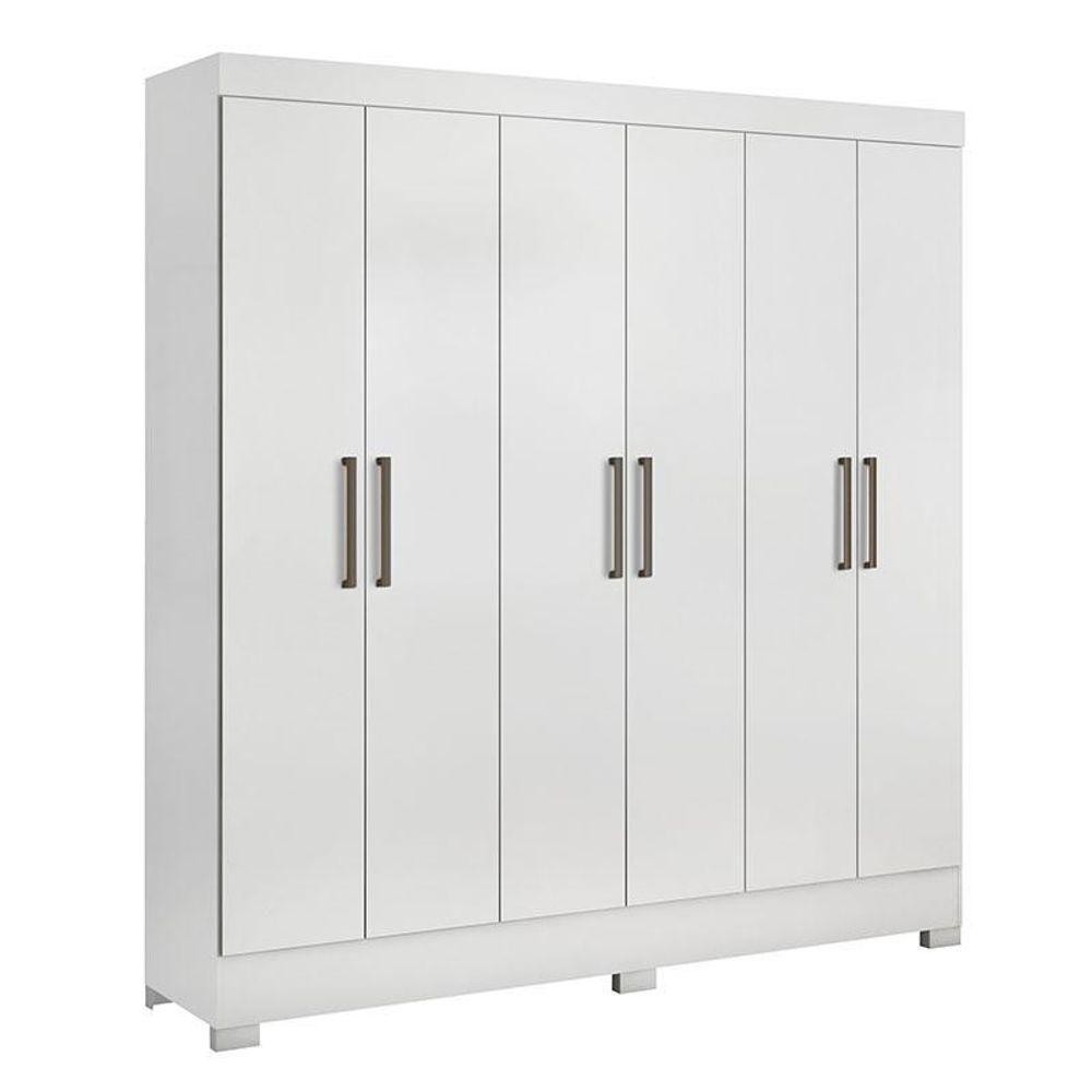 Guarda Roupa Casal Prático Branco - Demóbile em Oferta na Shopee