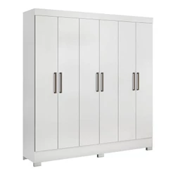 Guarda Roupa Casal Prático Branco - Demóbile