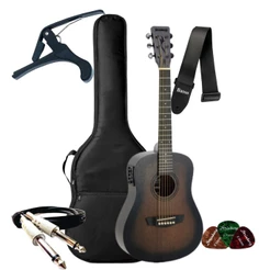 Kit Violão Strinberg Eletrico Fs2b Baby Forest + Acessorios