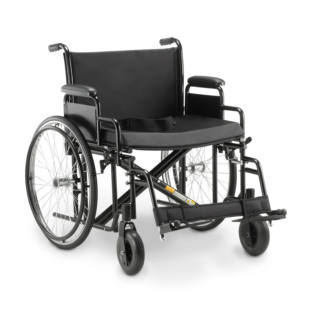 Cadeira de Rodas Manual Dobrável Para Obeso 180 Kg assento 62 cm D500 Dellamed em Oferta na Shopee