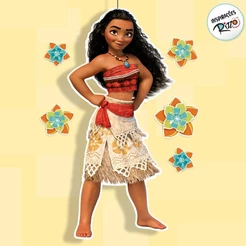 Cartaz Personagem Articulado - Moana - 1 unidade - Disney Original - Rizzo