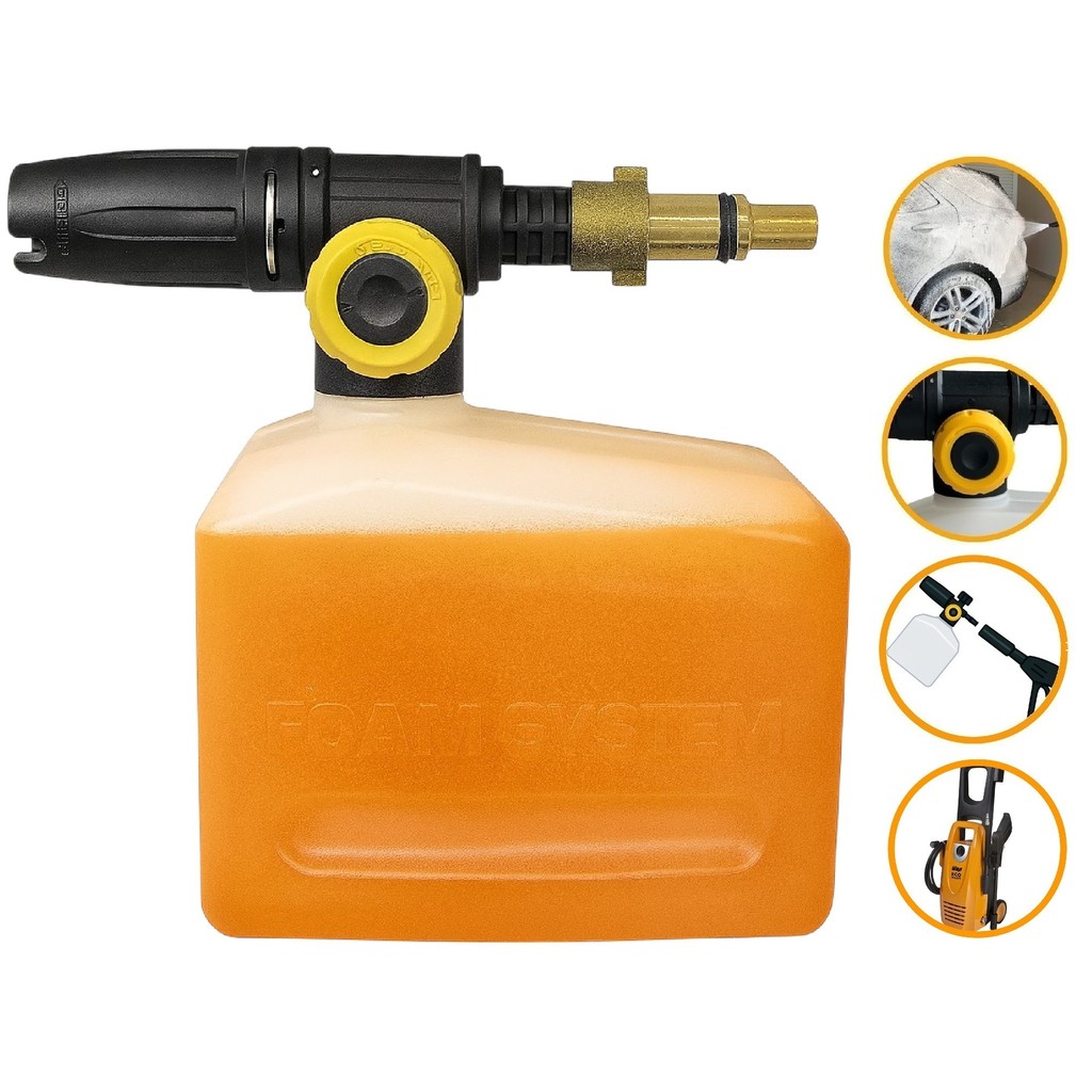 Canhão Espuma Snow Foam Difusor Aplicador Detergente Espuma Wap Eco Wash Lavadora Alta Pressão