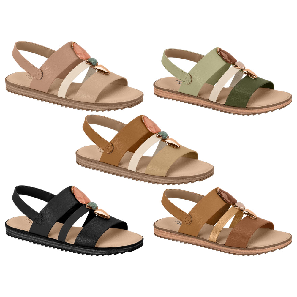 Sandália Feminina Modare Ortopédica Pedraria em Oferta na Shopee