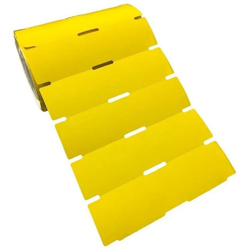 Etiqueta para Marcação Gôndola 100X30MM - KIT com 5 Rolos (1.000 Etiquetas Cada) Amarelo
