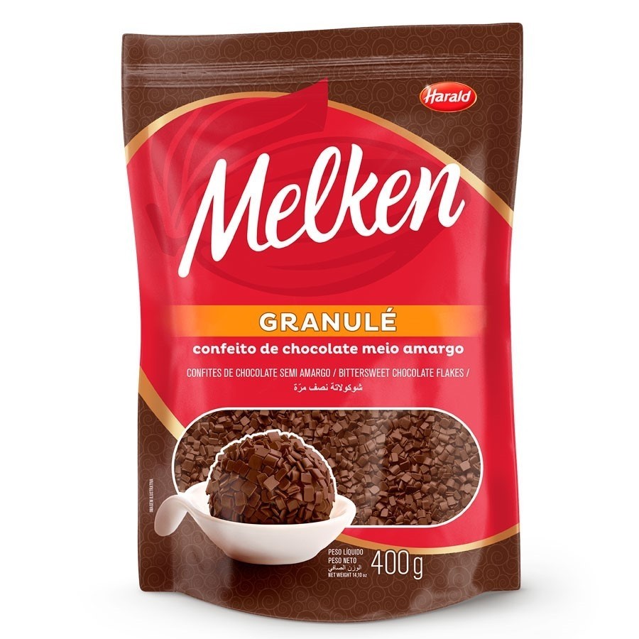 Granulado Melken Granule Meio Amargo 400g Harald