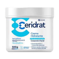 Creme Hidratante Corporal e Facial Ceridrat 500g - Massime