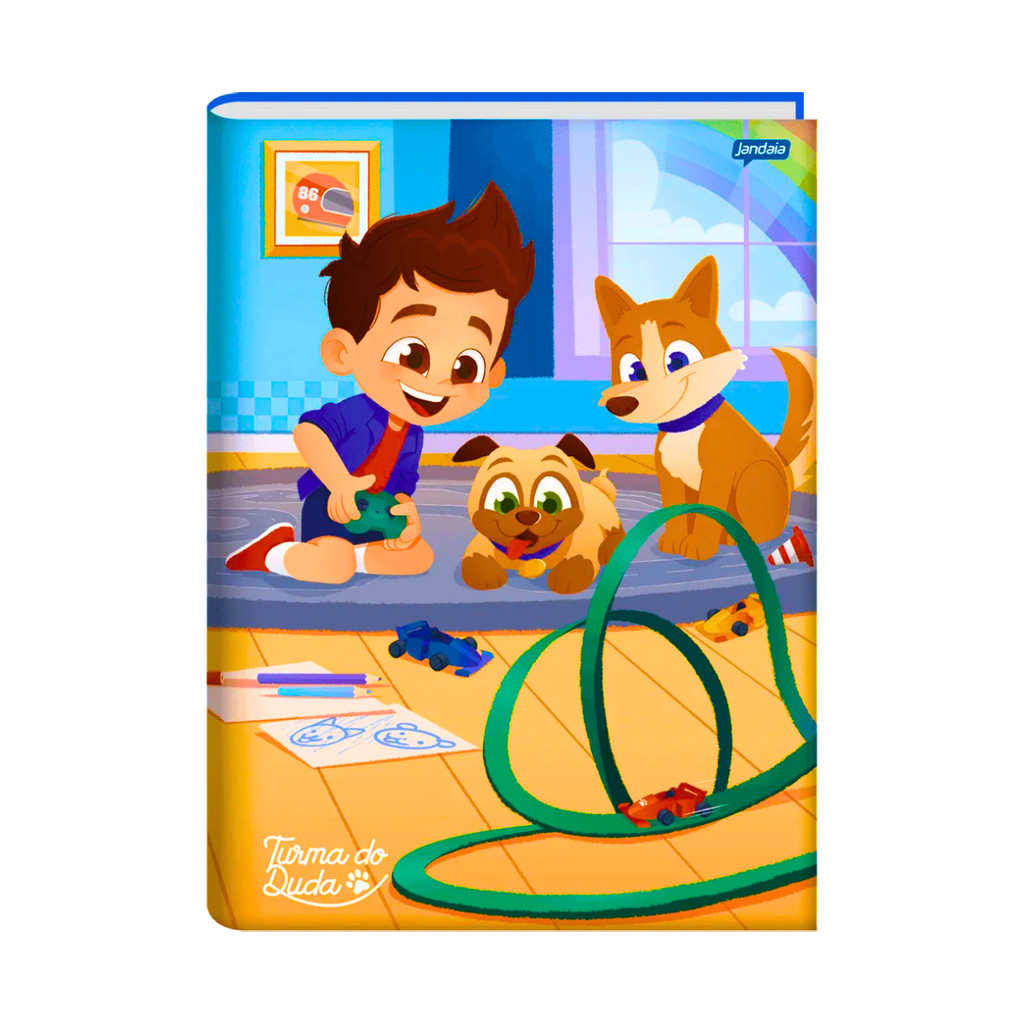 Caderno Brochura Universitário Turma Do Duda 80 Folhas  - Jandaia CAPA:CARRINHO em Oferta na Shopee