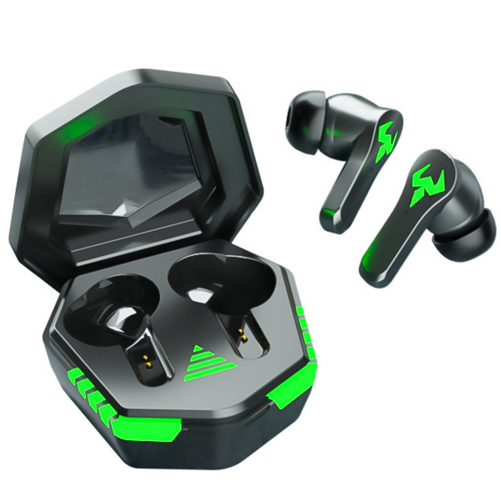 Fone De Ouvido Para Jogos TWS Fones Sem Fio Bluetooth 5.2 Modo Duplo Music Game Earbuds Com Microfone