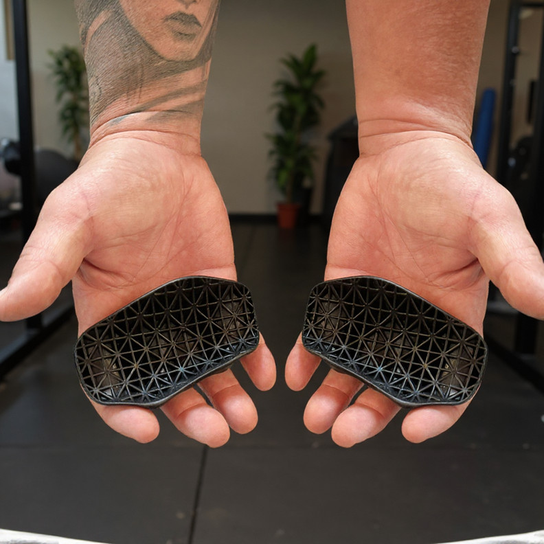 Apoio Para Mãos Academia Proteção Palmar Estilo Grip C/ Entre Dedos Seguro