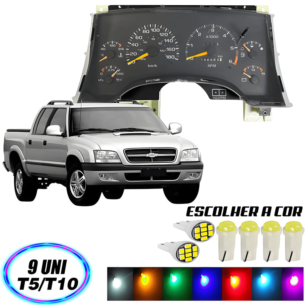 Lâmpada Painel Blazer 1995 Até 2000 9 Peças