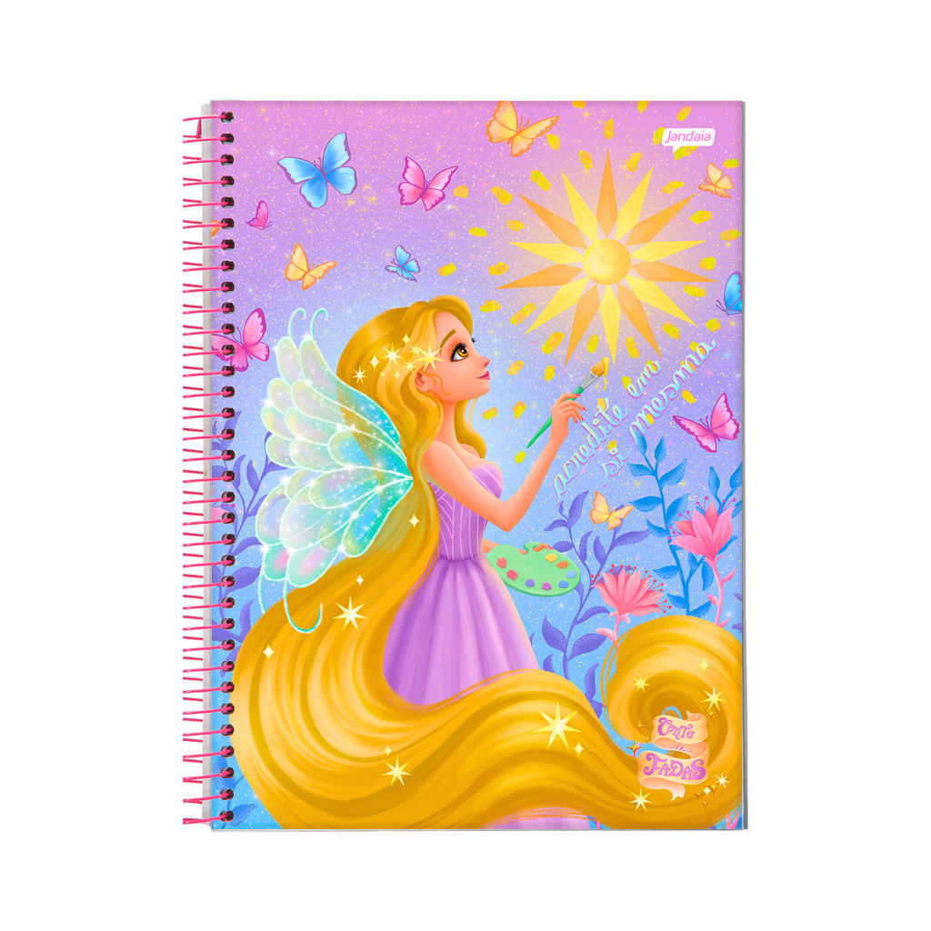 Caderno 1 Matéria Universitário 80 Folhas Conto de Fada - JANDAIA em Oferta na Shopee