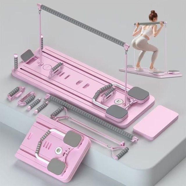 Prancha Para Pilates e Abdominal Multifuncional 9 em 1 | Treino Completo, Dobrável, Portátil