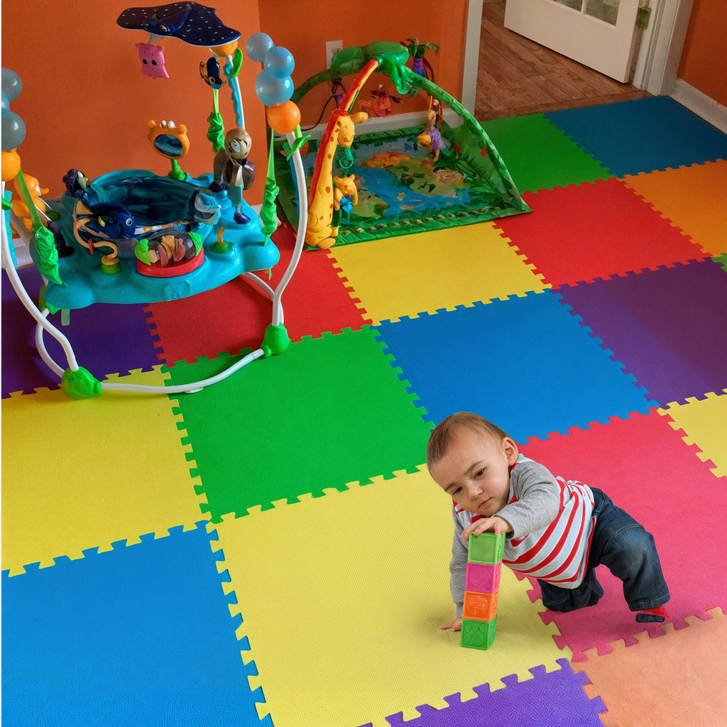 Kit Tapete Tatame Eva Premium Bebê