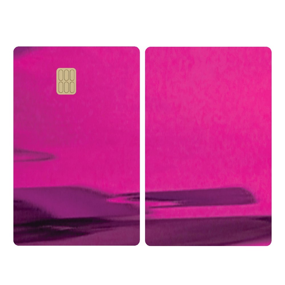 Pelicula Cartão de Crédito Debito Skin Pelicula Protetora Cromo Lilac